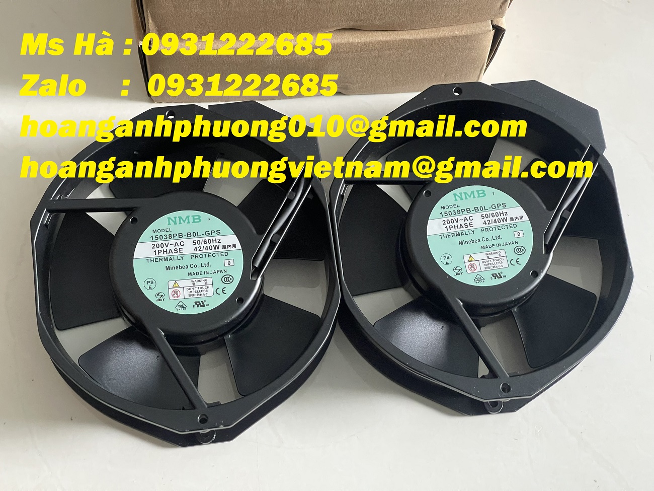 Quạt hút công nghiệp giá ưu đãi dòng NMB-BAT 15038PB-B0L-GPS